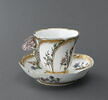 Tasse et soucoupe à anse en forme de papillon, d'une paire (OA 8040), image 1/11