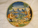 Assiette plate à larges bords : Mars et Vénus, image 1/4