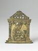 Baiser de paix : La Vierge de profil à droite vue à mi corps, soutenant l'Enfant Jésus, image 1/2