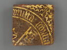 Carreau de pavement bicolore, d'un ensemble de quatre (OA 10218 1 à 4), image 1/2