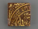 Carreau de pavement bicolore, d'un ensemble de trois (OA 10218 9 à 11), image 1/2