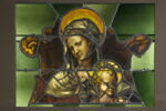 Fragment de panneau : la Vierge à l'Enfant, image 1/2
