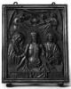 Plaquette : le Christ au tombeau entre la Vierge et saint Jean, image 1/3