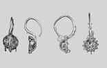 Paire de boucles d’oreilles à panier (anneau en S), image 5/6