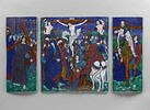 Triptyque : La Crucifixion entre le Portement et la Descente de croix (trois plaques), image 1/3