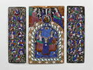 Triptyque : le Couronnement de la Vierge (trois plaques), image 1/5