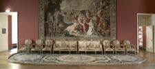 Canapé à joues, d'une suite de deux (avec OA 10506 2) et de huit fauteuils 