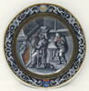 Assiette : Le Mois de février, d'un ensemble de cinq assiettes du service aux armoiries rapprochées de celles de la famille Séguier (R 262, R 264, MR 2431, R 268, MR 2429), image 1/3