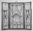 Triptyque : Adoration des Mages et saints ; Baptême du Christ ; Décollation de saint Jean Baptiste, image 1/2