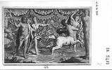 Fragment de la tapisserie Le Triomphe d'Hercule : Hercule tuant le centaure Nessus, de la tenture des Triomphes des Dieux, image 13/13