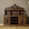 Buffet à étagère en chêne ciré, image 1/4
