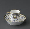 Tasse et soucoupe en porcelaine tendre, image 3/11