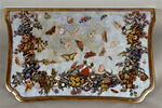 Plateau de table à décor de fleurs et papillons, image 1/6