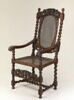 Fauteuil à dossier et assise en cannage, image 1/6