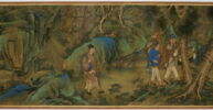 Rouleau: Sept gentilshommes passent les cols (Qizi duguantu 七子度關圖), image 4/16