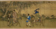 Rouleau: Sept gentilshommes passent les cols (Qizi duguantu 七子度關圖), image 1/16