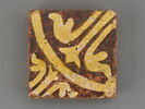 Carreau de pavement bicolore, d'un ensemble de deux (OA 10218 21 et 22), image 1/2