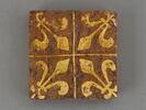 Carreau de pavement bicolore, d'un ensemble de trois (OA 10218 23 à 25), image 1/2