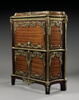 Secrétaire à abattant avec pendule de cartonnier, image 7/10