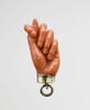 Pendentif : main en corail avec monture et anneau, image 1/2