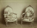 Fauteuil couvert en tapisserie de Beauvais, d'un ensemble de dix (OA 6657 à OA 6666), image 4/5