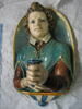 Plaque porte-lumière :  Jeune homme en buste, image 1/2