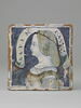 Carreau carré : buste de femme, image 1/5