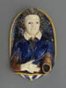 Plaque porte-lumière : jeune homme en buste, image 1/4