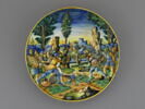 Assiette : le combat de Macchabée et d'Antiochus, image 1/2