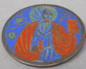 Plaque circulaire d'un ensemble de trois : apôtre, image 1/2