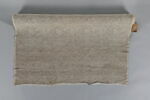 Tissu de coton et de soie damassée blanche à décor de grandes fleurs en relief, image 4/5