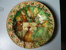 Plat circulaire : joueurs de tarots, image 3/6