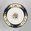 Assiette bleu lapis et décor de fleurs, image 4/6
