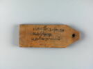 étiquette de momie en palette ; étiquette de momie biface, image 1/2