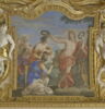 Plafond : Salle des Saisons -Apollon et les Muses,  au dessus de la corniche, côté nord,, image 1/9