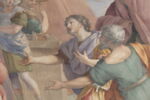 Plafond : Salle de Septime Sévère - La Continence de Scipion, au dessus de la corniche, côté est., image 5/15