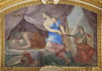 Plafond : Salle des Antonins - Judith et Holopherne, au dessus de la corniche, côté nord,, image 1/8