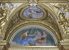 Plafond : Salle des Antonins - La Prudence et la Prévoyance, au dessus de la corniche, côté ouest, au centre., image 4/5