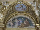 Plafond : Salle des Antonins - La Continence et la Vertu, au dessus de la corniche, côté ouest au centre., image 3/5