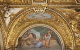 Plafond : Salle des Antonins - La Tempérance et la Paix, au dessus de la corniche, côté est, au nord, image 2/6