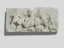 Tirage d’un relief représentantle combat entre les Grecs et les Perses, image 1/2