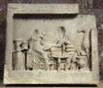Stèle funéraire d'Attalos, banquet héroïque, image 7/9