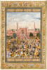 Cortège devant la grande mosquée de Delhi (page d'album), image 9/9