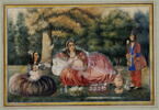 Princesse se délassant dans un jardin, image 2/2