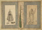 Missionnaire jésuite ; Femme debout sur une tête de monstre (page d'album), image 4/9