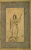 Missionnaire jésuite ; Femme debout sur une tête de monstre (page d'album), image 3/9