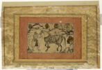 Homme et cheval (page d'album), image 2/2