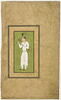 Jeune homme en blanc tenant une branche fleurie (page d'album), image 1/3