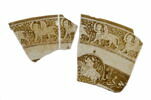 Fragments de bord de plat aux sphinx et cavalier, image 5/5