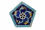Carreau de revêtement à décor floral, image 1/3